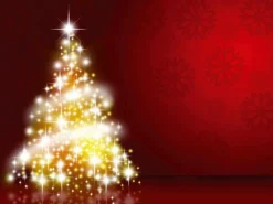 Lona XXL "Árbol De Navidad" De Lona De Camión Ignífuga 250 X 330 Cm