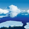 Lona XXL "Témpanos De Hielo En El Mar Polar" De Lona De Camión Ignífuga 300 X 400 Cm