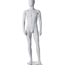 Maniquí De Caballero De Pie Blanco Mate