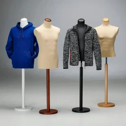 Maniquí De Costura De Hombre, 78 Cm, Color Blanco/blanco