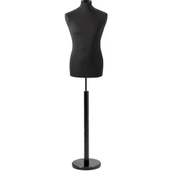 Maniquí De Costura De Hombre, Busto De 78 Cm, Color Negro/negro