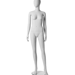 Maniqui Busto De Señora De Pie Blanco Sólido