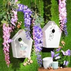 Mariposas Decorativas, 10 Cm, Color Morado, 6 Piezas