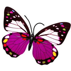 Mariposas Decorativas Morado 40 Cm 3 Piezas
