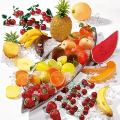 Media Piña Alimento De Imitación 20 Cm