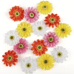 Mezcla De Flores Artificiales Dispersas Gerbera 36 Unidades