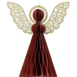 Ángel De Papel Gofrado Deluxe 40 Cm