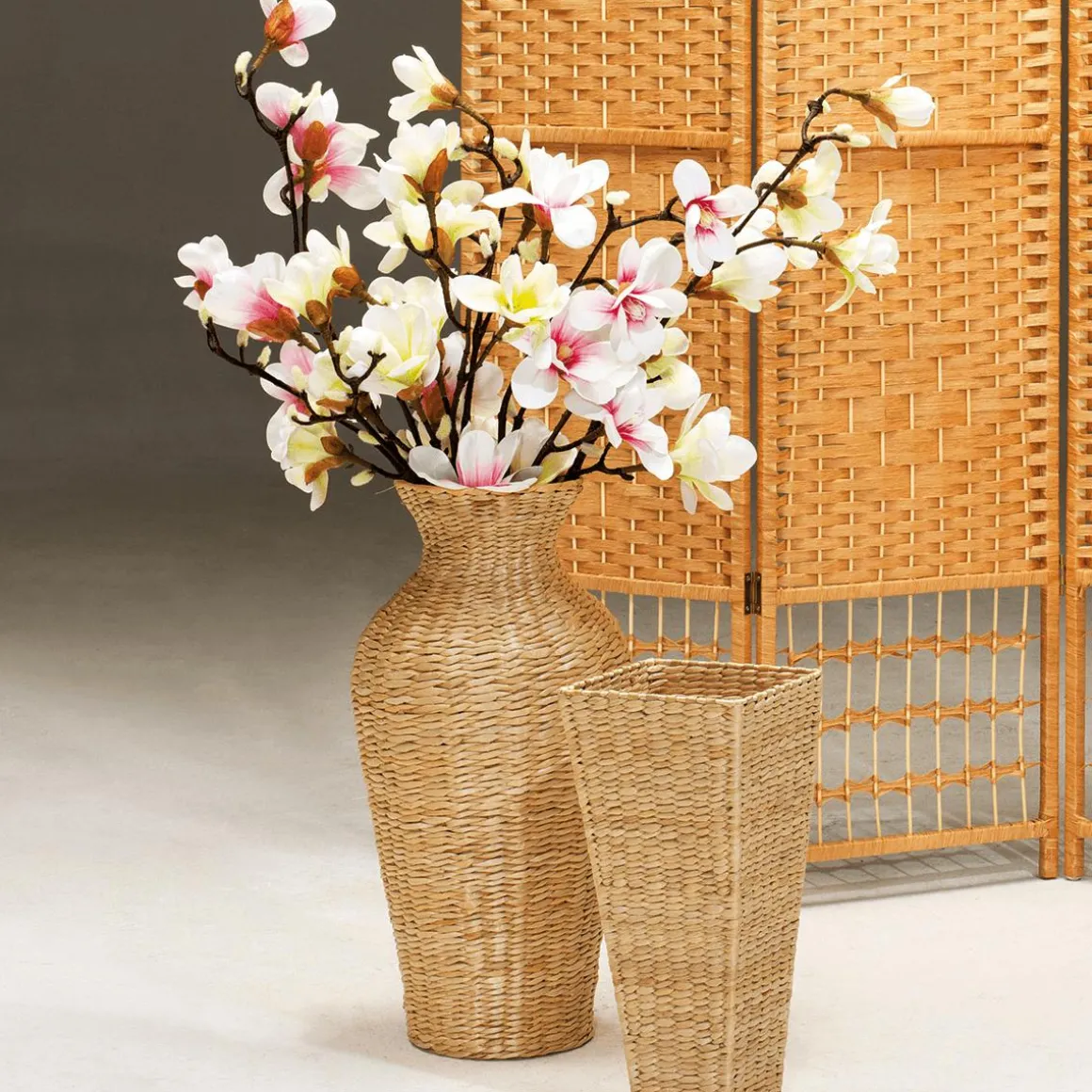Noble Rama De Magnolia Artificial, Rosado, 100 Cm