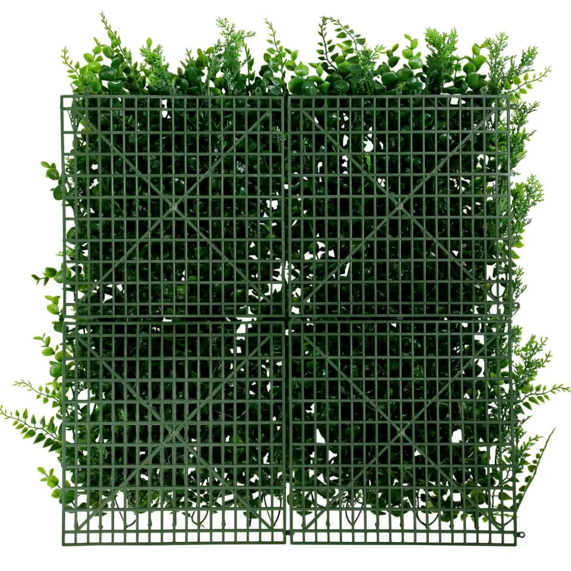 Panel Artificial De Eucalipto Y Helecho Premium, 50 X 50 Cm