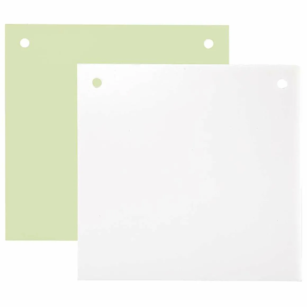 Panel Decorativo Cuadrado 50 X 50 Cm Verde Pastel/blanco