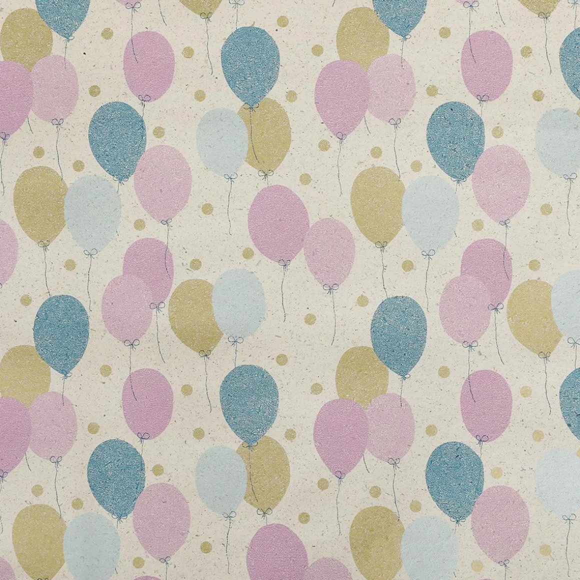 Papel De Hierba Reciclado Con Globos De Colores, 50 Cm, 50 M