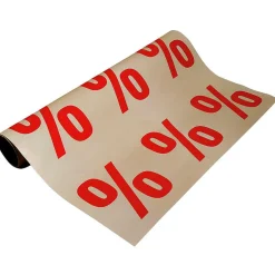 Papel De Ofertas "Signo De Porcentaje" 50 M