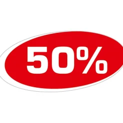Pegatina "50%"