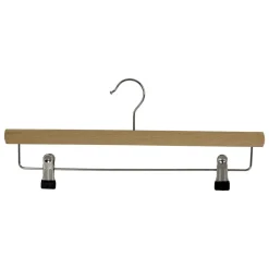 Percha Con Pinzas De Madera 40 Cm, 1 Caja De 25 Piezas