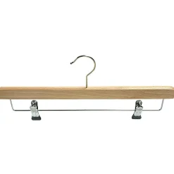 Percha Con Pinzas De Madera 40 Cm, 1 Caja De 25 Piezas
