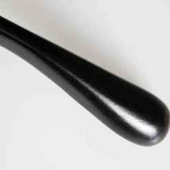Percha De Madera Negro/latón, 44 Cm