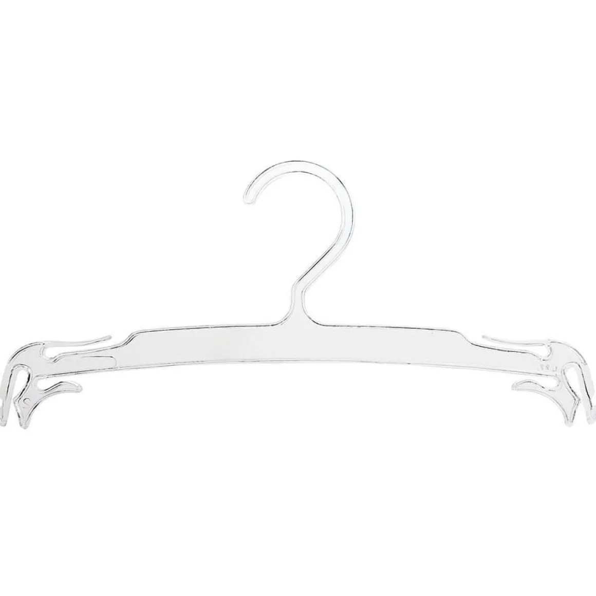 Percha Transparente 27 Cm, 10 Piezas