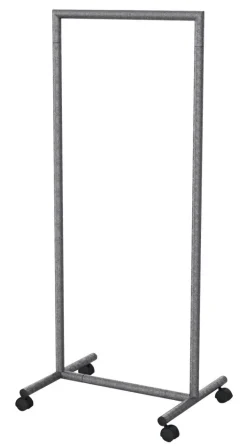 Perchero Con Ruedas Gris 60 X 153 Cm
