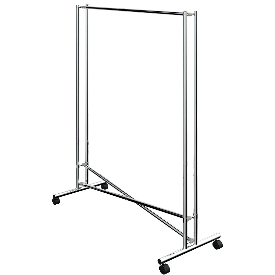 Perchero "Cross" Altura Fija 170 Cm, Plata