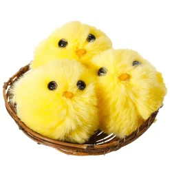 Pichones Deco En Nido, 3 Piezas, 10 Cm Ø