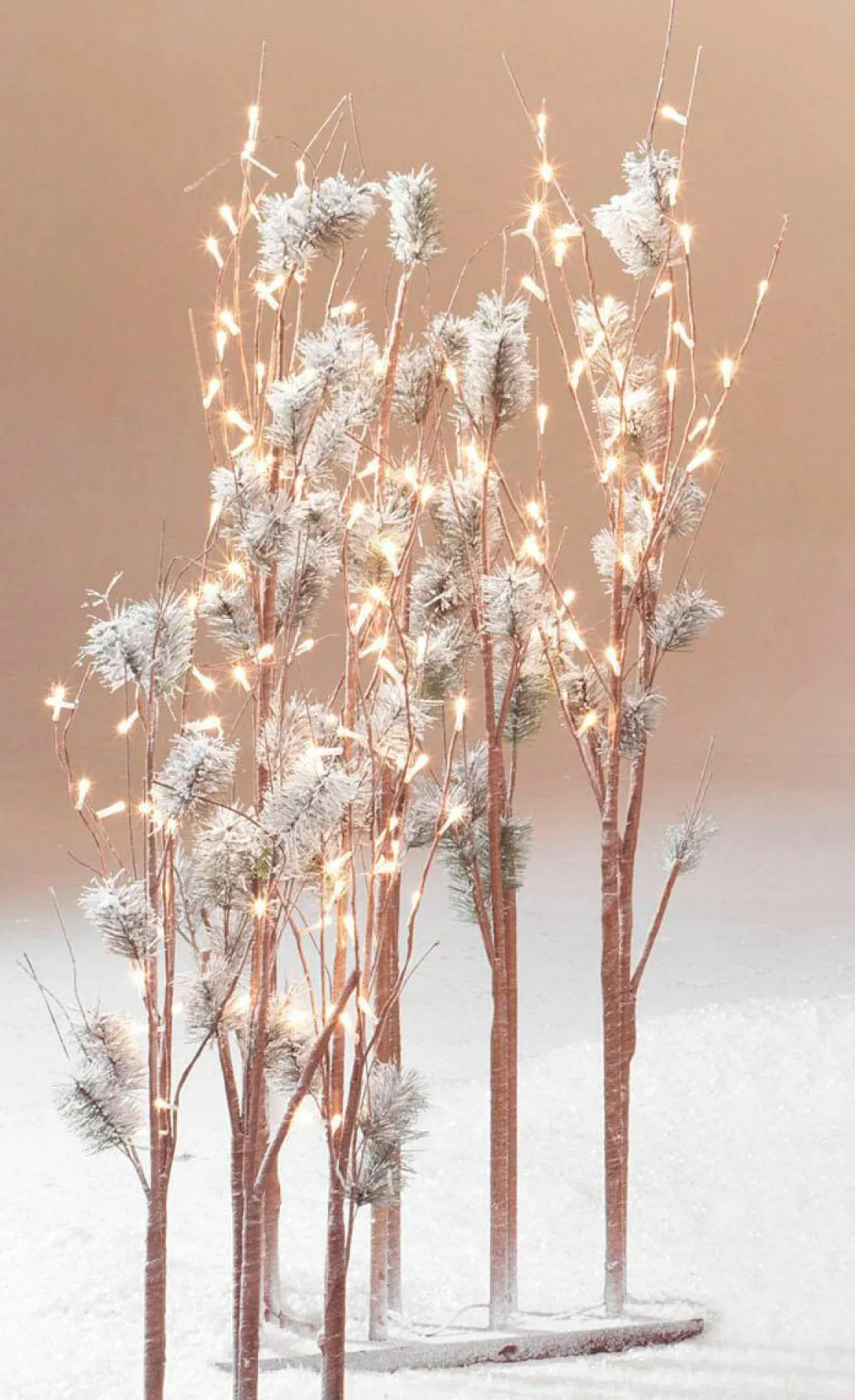 Pino Con Ramas De Luz LED, LED Cálido, 90 Cm