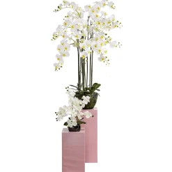 Planta Artificial Orquídea Blanco, 40 Cm