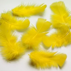 Plumas Decorativas Amarillas, 20 G