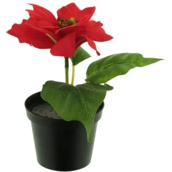 Poinsettia Artificial En Maceta 15 Cm