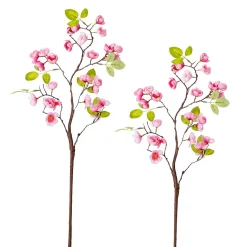 Rama De Cerezo Artificial Rosa 2 Piezas 18 X 60 Cm