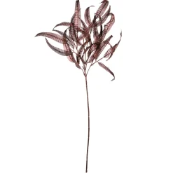 Rama Decorativa De Otoño De Color Taupe, 85 Cm De Largo