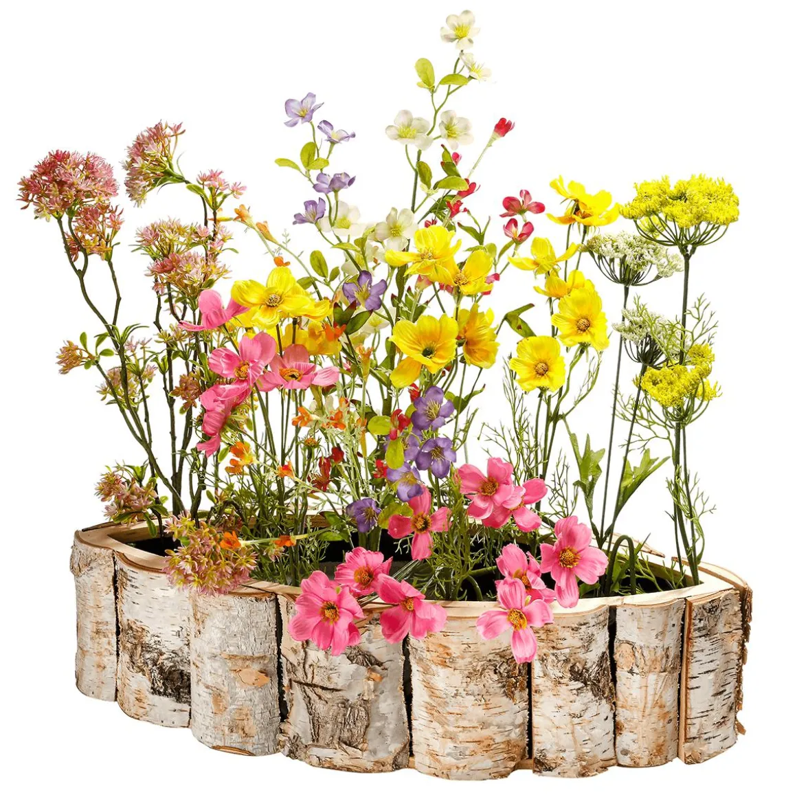 Ramo De Mezcla De Flores De Colores 85 Cm