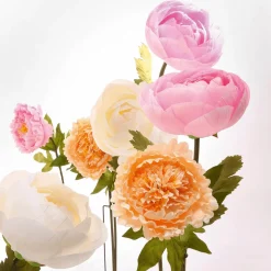 Ranúnculo Artificial Rosa, 105 Cm