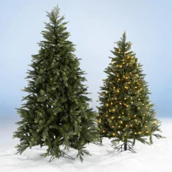 Árbol De Navidad Artificial Nordmann Abeto Con LED 180 Cm
