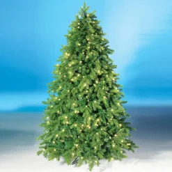 Árbol De Navidad Artificial Nordmann Abeto Con LED 180 Cm