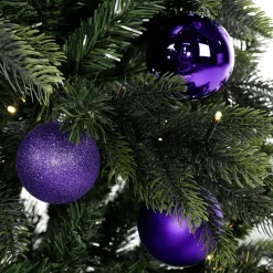 Árbol De Navidad Artificial Abeto Noble Con LED 210 Cm