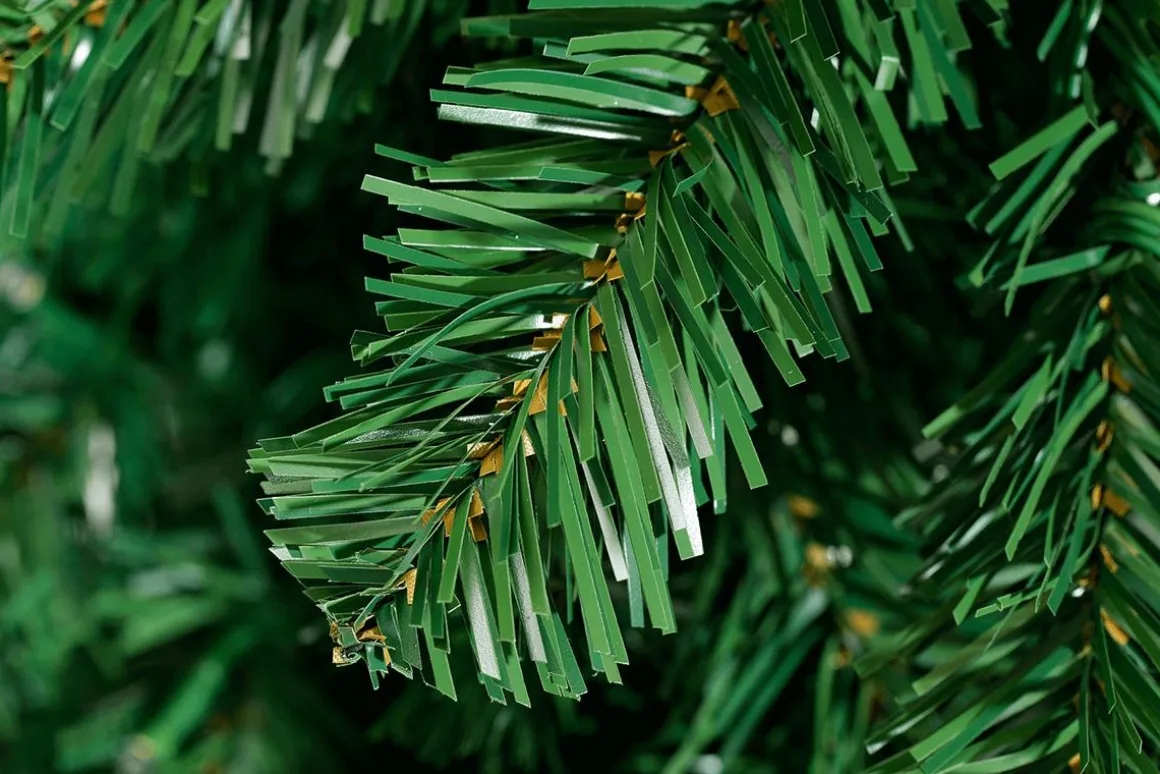Árbol De Navidad Artificial Abeto Plateado Con LED 180 Cm