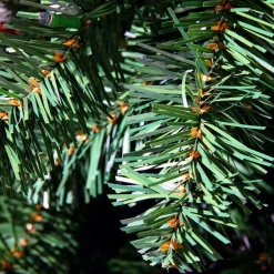 Árbol De Navidad Artificial Abeto Plateado Con LED 210 Cm