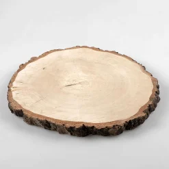 Rodaja Decorativa De Madera De Abedul De Unos 30 Cm De Diámetro