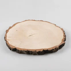 Rodaja Decorativa De Madera De Abedul De Unos 30 Cm De Diámetro