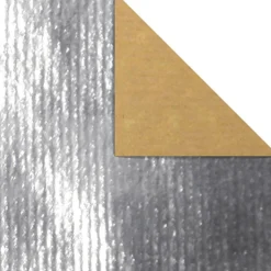 Rollo De Papel De Regalo 70 Cm, 50 M, Plata Metálico