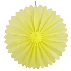 Rosetón De Papel Ignífugo 35 Cm Amarillo