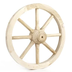 Rueda De Carro Decorativa De Madera 40 Cm