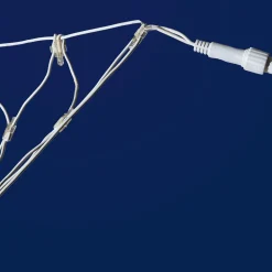 Sistema De Red De Luces Para Exteriores, Luz LED Blanca, Cable Blanco, 250 X 120 Cm