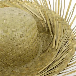 Sombrero De Paja Marrón Natural, 40 Cm Ø