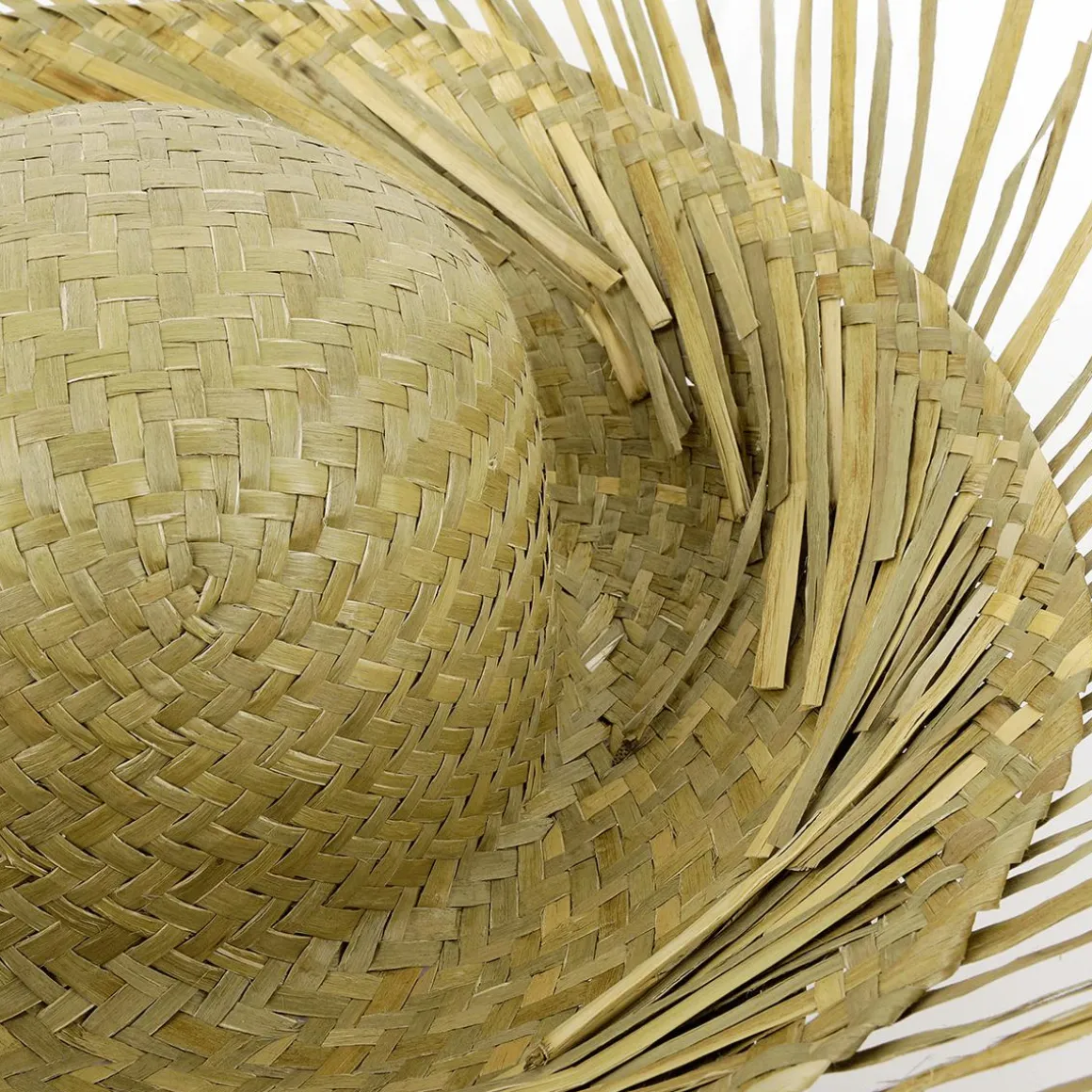 Sombrero De Paja Marrón Natural, 40 Cm Ø