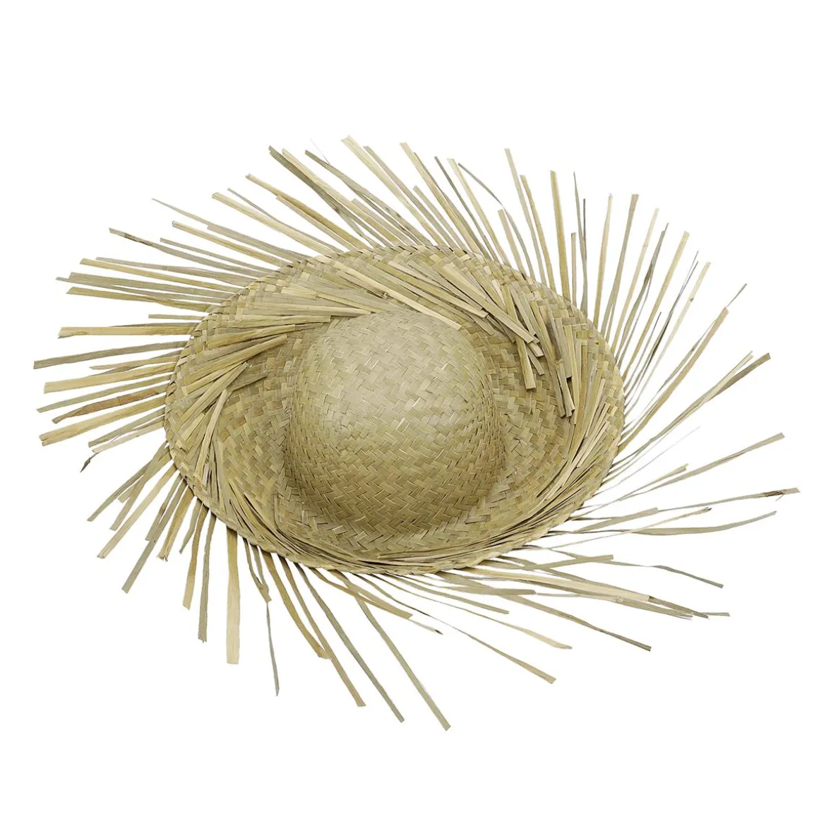 Sombrero De Paja Marrón Natural, 40 Cm Ø