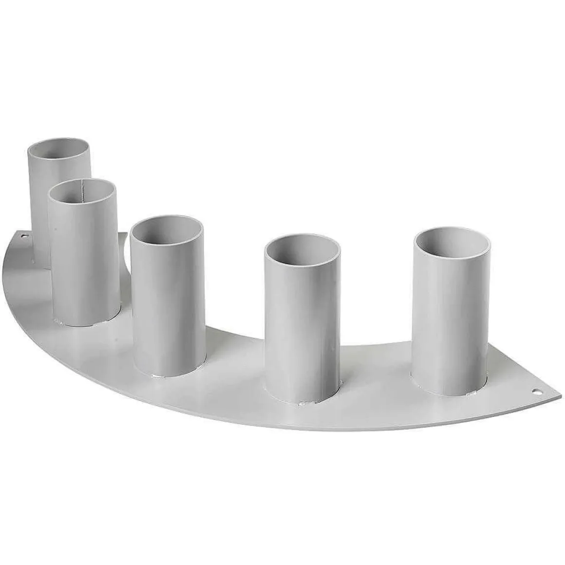 Soporte Metálico 5 Recipientes, 15 Cm De Altura, Gris, Curvado