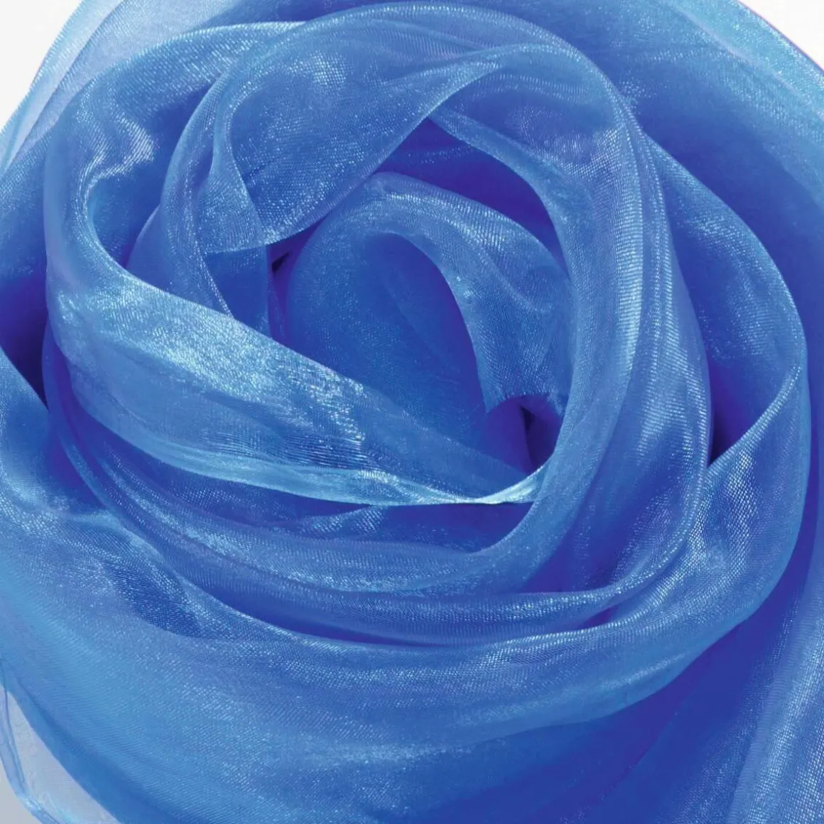 Tela De Chifón, Color Azul, 145 Cm