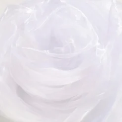 Tela De Chifón, Color Blanco, 145 Cm