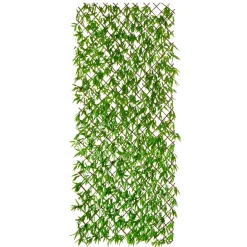 Valla Artificial De Bambú Con Hojas 8 X 90 X 180 Cm Verde